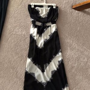 strapless maxi dress